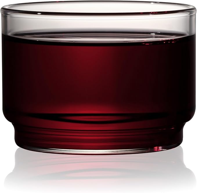 Viski Bodega Glasses - Stackable Drinking Glasses Set - Modern Glassware for Wine and Cocktails - 7oz Set of 6
