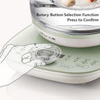 Bear YSH-C18S2 Health Pot, Electric Kettle Tea Maker with Infuser, Glass Kettle & Stew Pot, 16 Menus 1.8L 120V, Green