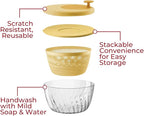GUZZINI 10" Salad Spinner with Lid - Acid Yellow, Wash, Spin & Dry Vegetables, Fruits, Salad, Built in Draining - Fruit Washer Fruit Dryer, Home Gadgets & Kitchen Tools