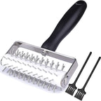 Pizza Dough Docker Roller Stainless Steel, Pin Puncher Dough Hole Maker, Docking Tool for Pizza Pie Cookie Pastry Bread