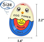 Lasubst Egg Timer for Boiling Eggs that Changes Color When Done, Tricolor