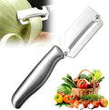Multi-Functional Vegetable Peeler for Kitchen, 2026 New Vegetable Peeler with Wooden Handle and Bottle Opener, 2 in 1 Stainless Steel Kitchen Tool for Fruit Apple Potato Pumpkin Slicer (sliver, 1PCS)