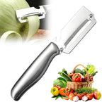 Multi-Functional Vegetable Peeler for Kitchen, 2026 New Vegetable Peeler with Wooden Handle and Bottle Opener, 2 in 1 Stainless Steel Kitchen Tool for Fruit Apple Potato Pumpkin Slicer (sliver, 1PCS)