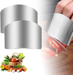 Stainless Steel Finger Hand Protector, 2025 New Finger Guard Protector Finger Guards for Cutting Food, Premium Slicing Tool Finger Protector Kitchen Tools for Chopping Vegetables Meat (2)