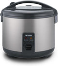 Tiger JNP-S18U-US 10 Cup Capacity White Rice Cooker with Non-Stick Inner Pot, Retractable Power Cord, and Keep Warm up to 12 hours (Urban Satin)