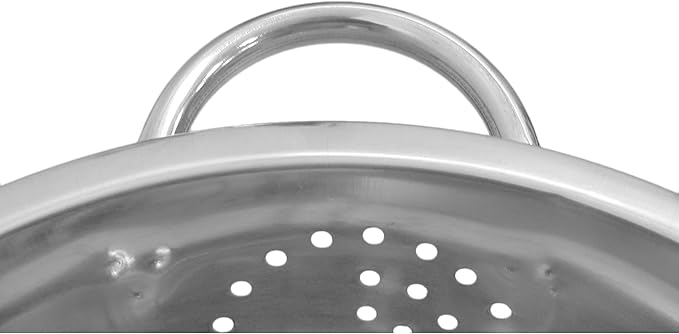 Winco Stainless Steel Colander with Base, 3-Quart