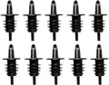 Hawaiian Shaved Ice Syrup Precise Control Bottle Pourers, Professional Pour Spouts for Snow Cone & Drink Flavors (10-Pack)
