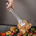 Grill Tools Set,Stainless Steel Grill Set for Men, 6pc BBQ Tools Grilling Accessories Kit with Spatula,Fork,Knife,Brush,Tongs & Carry Bag Grill Utensils Set for Outdoor Grill