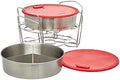 Instant Pot Official 8-Piece Cook/Bake Set, Versatile and Durable, Compatible with 6-Quart and 8-Quart Cookers, Red, Excellent for Cooking, Baking, Storing, and Reheating, BPA-Free and Heat Resistant