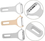 GLEAVI 3Pcs Kitchen Vegetable Peeler Set Ergonomic Plastic Handle Stainless Steel Grater for Effortless Peeling Slicing Shredding of Fruits and Vegetables Cooking Tool
