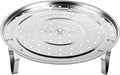 DS. DISTINCTIVE STYLE Steamer Rack 304 Stainless Steel Steaming Rack Steam Tray with Removable Legs for Instant Pressure Cooker Multi-functional Steamer Basket (Silver - 22cm)