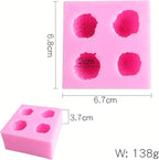 2 Pieces 3D Strawberry Silicone Mold,Food Grade Safety Silicon Materials for Baking Mousse Dessert Molds Ice Cube Jello Cake Chocolate Truffle Mold Pastry Fruit Shape Ice Cream Mould