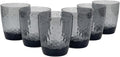 Set of 6 Hammered Style 15-ounce/430ml Acrylic Glasses Plastic Tumbler,BPA Free,Dishwasher Safe (Grey)