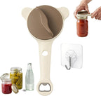 2026 New 4 in 1 Jar & Bottle Openers for Seniors Stainless Steel Adjustable Lid Remover, Easy Grip Handle for Weak Hands & Arthritis, Can Opener, Fits Jars, Bottles & Cans, Gift for Seniors