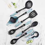 8pcs Nylon Cooking Tools Kitchen Utensils Set Quality Handles Cooking Tool Non Toxic Kitchen Gadgets Nonstick Cookware