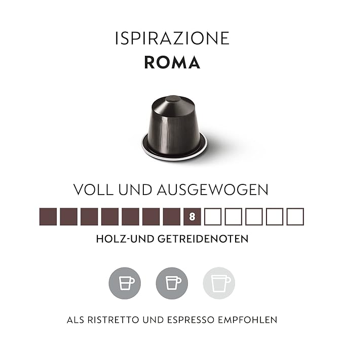 Nespresso Capsules OriginalLine, Roma, Medium Roast Espresso Coffee, 50-Count Espresso Pods
