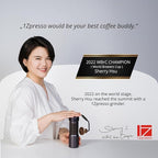 1Zpresso K-Ultra Manual Coffee Grinder Iron Gray with Carrying Case, Assembly Consistency Grind Stainless Steel Conical Burr, Foldable Handle, Numerical External Adjustable Setting, All-Round Grinder