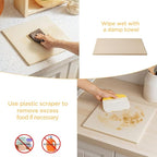 Pizza Stone for Oven and Grill, Heavy Duty Cordierite Baking Pan, Square Baking Stone for Bread, Cookie, 14x14 Inch