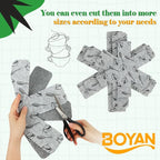 BOYAN Thicker Pot and Pan Protectors, Felt Pot Protectors for Stacking, Set of 6 & 3 Different Sizes, Pan Separators for Stacking Cookware Skillet Ceramic Saucepan Glassware