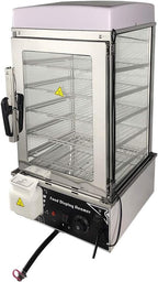 500H Bun steamer, 5 layers Electric food bread steaming display machine, rounded-top design (500H)