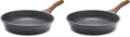 SENSARTE Nonstick Frying Pan Skillet, Swiss Granite Coating Omelette Pan, Healthy Stone Cookware Chef's Pan, PFOA Free (8/9.5/10/11/12.5 Inch) (10 Inch) (Pack of 2)