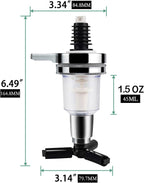 Optic Liquor Dispenser 1.5oz 45ml Bar Tool for Wine, Cocktails, and Liquor, Drink Pourer Bartending Tool，Perfect for Pouring and Measuring Spirits at Home or Pubs, Set of 2