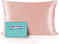 Mulberry Silk Pillowcase for Hair and Skin Prevent Acne Pillowcase Both Sides Real Silk Pillowcases Organic Silk Pillowcase with Hidden Zipper, Coral Pink, Standard (20"×26")