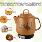 2-5L Automatic Chinese Medicine Pot, Multifunctional Electric Chinese Medicine Pot, Ceramic Pot, Wok for Cooking, Baking, Boiling a 2L
