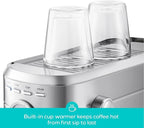 CASABREWS CM5418 Espresso Machine 20 Bar, Compact Espresso Maker with Steam Milk Frother, Stainless Steel Coffee Machine with 34oz Removable Water Tank for Cappuccino, Small Latte Machine, Silver