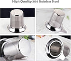Tea Infuser, Extra Fine Mesh Tea Strainer with Silicone Lid, 304 Stainless Steel Tea Infusers for Loose Tea, Tea Steeper Basket Filter for Teapot, Mug, Cup