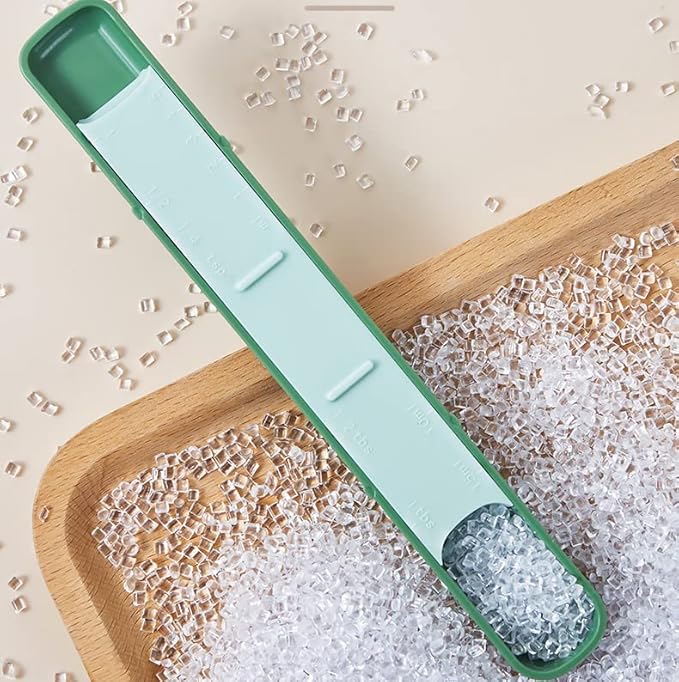 11 Pieces Measuring Cups and Spoons set, Includes 10 Stackable Measuring Cup with Lid and 1 Adjustable Measuring Spoon, Measuring Spoons Set for Liquid and Dry, BPA Free, Dishwasher Safe