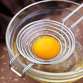Silver Egg Separator, Yolk White Separator Tool, Food Grade Stainless Steel Egg Divider Egg Sieve Egg Extractor, Kitchen Gadget Cooking Baking Tool, Dishwasher Safe Specialty Tools and Gadgets