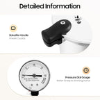 22L/23 Quart Thickened Explosion-proof Pressure Cooker, W/Gauge & Release Valve, Aluminum Alloy Cookware, Serving Up To 30 People, For Large Families Or Gatherings Silver
