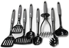 Chef Craft Select Nylon Kitchen Tool and Utensil Set, 8 Piece Set, Gray