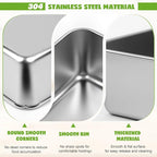 2 Packs 8.8×5.9 Inch Loaf Pans for Baking Bread, 304 Stainless Steel Loaf Bread Pan with Parchment Paper Liners, Metal Bakeware for Bread, Meatloaf, Cake Brownies, Easy Release, Oven & Dishwasher Safe
