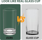 RLWY 17 Oz Acrylic Plastic Tumblers Set of 12, Clear, Shatterproof, BPA-Free, Dishwasher-Safe, Reusable Drinking Glasses for Kitchen, Poolside, Patio