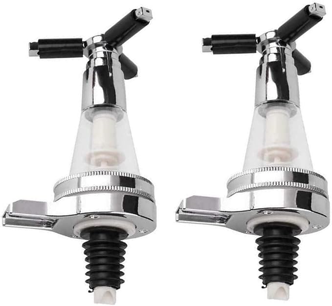 2 Piece 45ml Liquor Dispenser Bar Optic Spirit Measure Pub Dispenser Drink Spirit Wine Cocktail Pourers Bar Tool