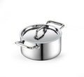 Cooks Standard Multi-Ply Clad Stainless Steel Butter Warmer, Small Sauce Pan with Lid, 0.68 Qt Chocolate Melting Pot for Seafood, Milk Cheese Cooking Camping Pot with Dual Handles