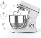 800W Stand Mixer 8 QT kitchen Dough Mixers 6+P Adjustable Speed Electric Household Mixers With Bowl,Dough Hook,Whisk And Beater For Baking,Pizza，Cake And Most Home Cooks