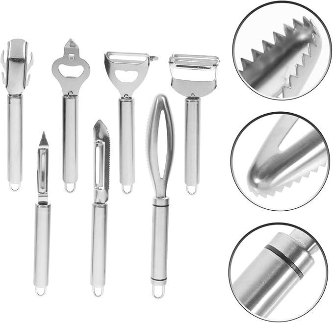 1 Set Vegetable Grater and Shaver with Ergonomic Handle for Easy Peeling Scraping and Slicing Fruits and Vegetables for Home and Restaurant Use