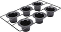 FOSA 6 Cup Popover Pan, Deep Non Stick Carbon Steel Bakeware with Even Heating for Baking Popovers Muffins Puddings and Easy Cleanup