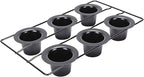 Pomya Professional 6 Cup Popover Pan, Carbon Steel | Non Stick Bakeware for Muffins, Cupcakes, Popovers, Easy & Dishwasher Safe