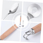 Cabilock 1Set Meatball Maker Spoon Non Stick Kitchen Gadget with Long Handle for Easy Meatball Formation Cooking Tool for Home Chefs