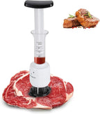 2-in-1 Meat Tenderizer & Marinade Injector with Stainless Needles， Kitchen Tool for Injecting Marinades & Tenderizing Meats, Ideal for BBQ, Smoking, and Cooking Beef, Turkey, Pork, and Poultry