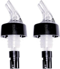True Ace Measured Liquor Pour Spout - 1oz Pourer - Fits Standard Liquor Bottles - Automatic Measuring Liquor Pourer Bar Accessory - Plastic Set of 2