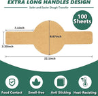 Parchment Bread Sling for Dutch Oven, Disposable Bread Baking Mat with Long Handles 100PCS Unbleached Sourdough Mat, Sourdough Bread Baking Supplies, Tools ＆ Accessories