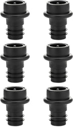 WOTOR Wine Stoppers - Vacuum Wine Saver, Preserver & Sealer (Black, 6 Pieces)