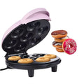 Donut Maker, Electric Non-Stick Surface Makes 7 Small Doughnuts Mini Donut Maker Machine, Mini Doughnut Maker Pancake Maker for Breakfast, Snacks, Desserts & More, Pink