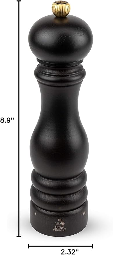 Pepper Mill, u'Select, Wood, Chocolate Finish, 22 cm - 9 in