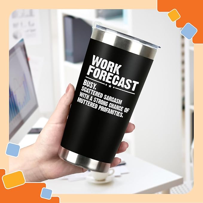 NewEleven Coworker Gifts For Women, Men - Funny Best Friend Present For Work Bestie, Boss, Friends - Gift For Boss, Employer, Bestfriend Gag Gift From Colleague, Friends - 20 Oz Tumbler